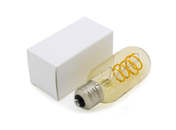 SBL LED filament pære E27, 3W. 2200K Ra>95. Ø45mm x H 110mm. Amber glass