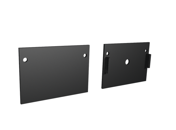 SBL endekappe for 50 x 35 mm profil Sort. Par