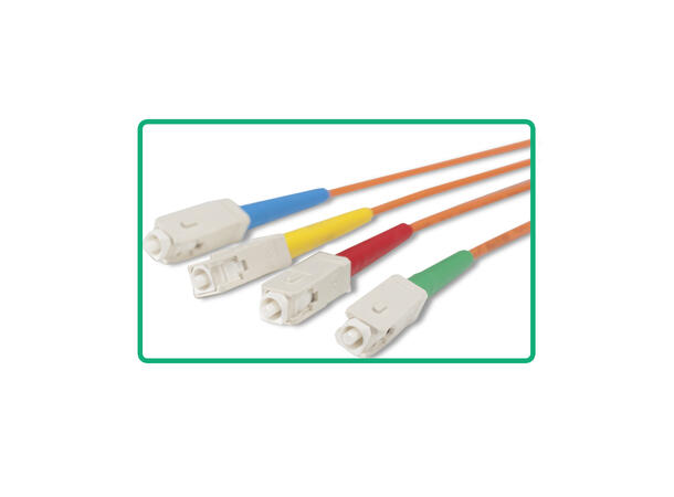 SOMMER OALX-L04/00-5000 OM3 Fiber 50m 4 x SC til 4 x SC Multimode fiber