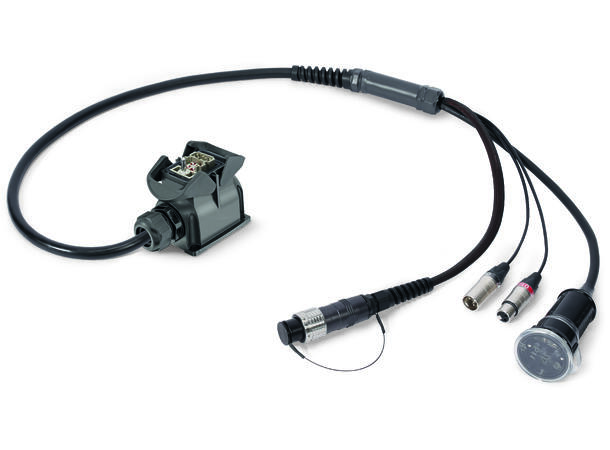 SOMMER OH85-L01/01-0120 Fan-Out 1.2m. Multipin til Fiber, XLR T/R, Strøm