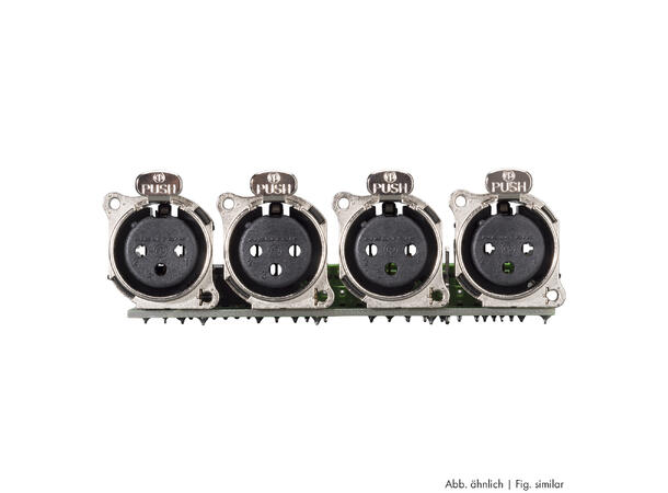 SOMMER SBC13-XA3FL Tilkoblingsmodul 4x XLR3f (A), skru- & multikontakt
