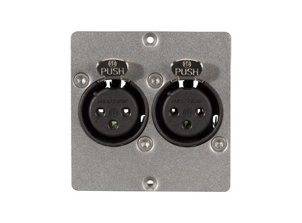 SOMMER W50M-2304 SYSWALL50 Modul Stål. 2 x XLR hun. Skruterminal