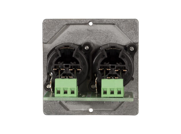 SOMMER W50M-2304 SYSWALL50 Modul Stål. 2 x XLR hun. Skruterminal