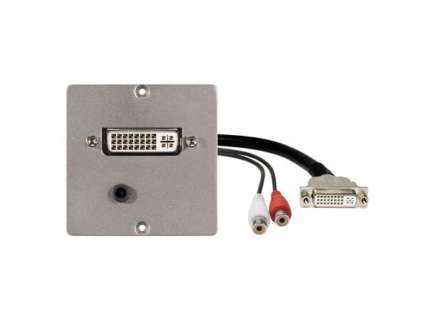 SOMMER W50M-2400 SYSWALL50 Modul Stål. 1 x DVI/DVI, 1 x 3.5mm MJ/RCA