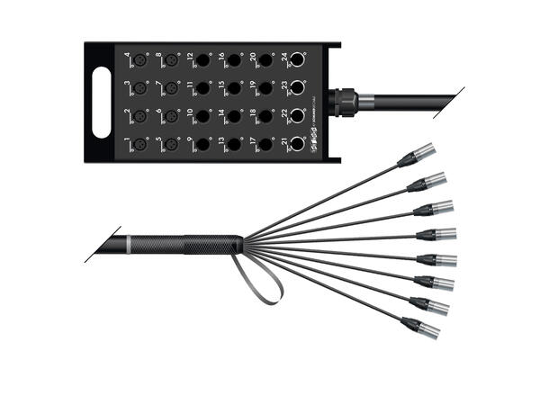 SOMMER XQNF-M08/00-1000 Multikabel 10m. AES/EBU, 8 send