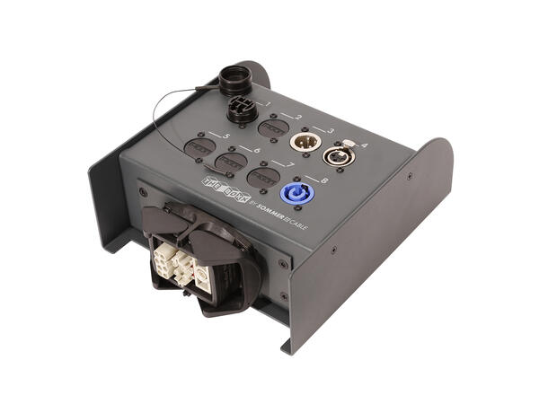 SOMMER YHE7-L01/01 Stageboks 4x Fiber, 3-pin XLR han/hun, Strøm