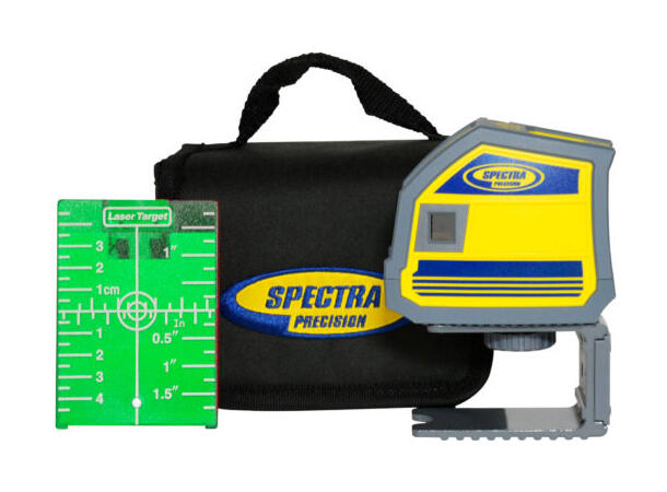 SPECTRA LP51G Punktlaser 5-punkt grønn Brakett, batterier, Grønn laser