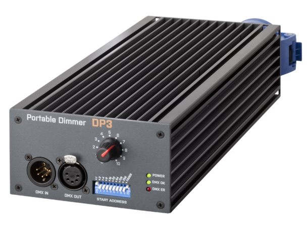 SRS DP3-5-NE x 16A Dimmer 5-pin DMX. PowerCON Inn/Ut
