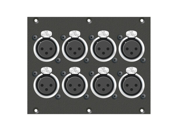 SYSBOXX SYC3-3074 Frontpanel 8x XLR3f