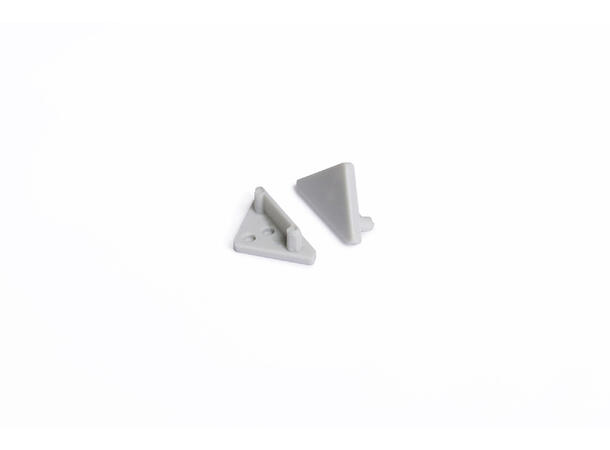 TOPMET Aluprofil CABI12_E 16,5x16,5mm 2m, Sort, Opal diffusor