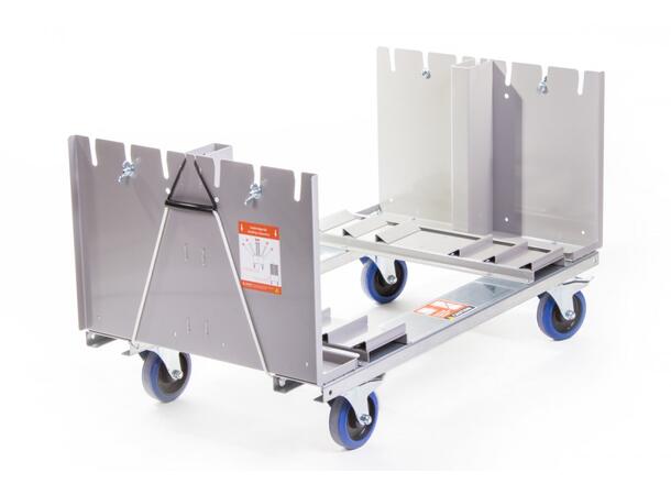 ADMIRAL Stage deck dolly 1m unassembled 4 x Hjul med brems