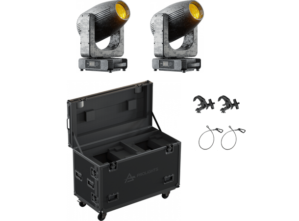 PROLIGHTS AstraProfile600IP Tourpack 2 stk lamper i flight med tilbehør