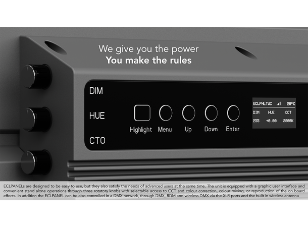 PROLIGHTS ECLPANELTWC Softlight, DEMO 740W RGB+WW, 2800-10000K