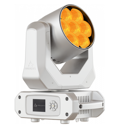 PROLIGHTS JETWASH7WH Moving head 7 x 20W RGBW, 4° - 55°, Hvit