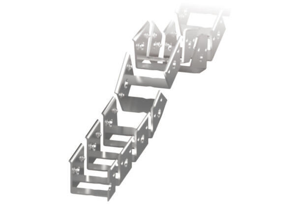 SBL Silikonprofil kit  16 x 16mm 5m, Komplett kit, Uten LED Strip, Sort
