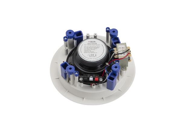 HELVIA GALA-520XW Coax Himlingshøyttaler 20W, 5.25", Hvit