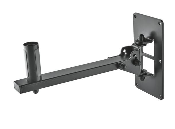K&M 24169 Høyttalerbrakett WL 25kg, Tilt, Sort