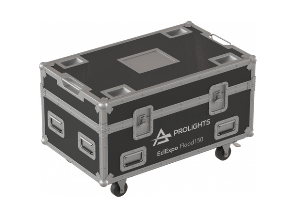 PROLIGHTS FCLEXPOFL150 Flightcase Til 6 x ECLEXPRFL150,Sort