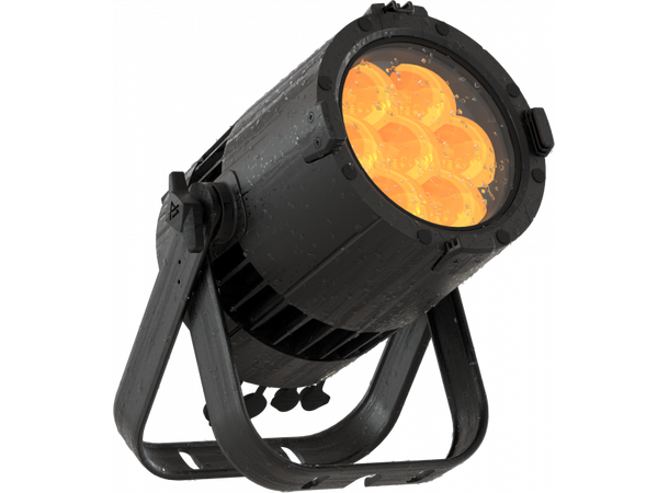 PROLIGHTS JETPAR7ZIPBK LED Par, IP65 7 x 20W RGB+WW, 4.5 - 53° zoom, Sort