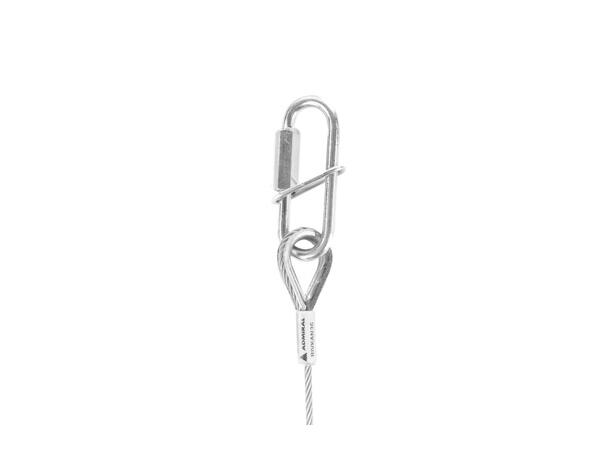 ADMIRAL Safety cable, certified, 3mm WLL 8kg, 100 cm