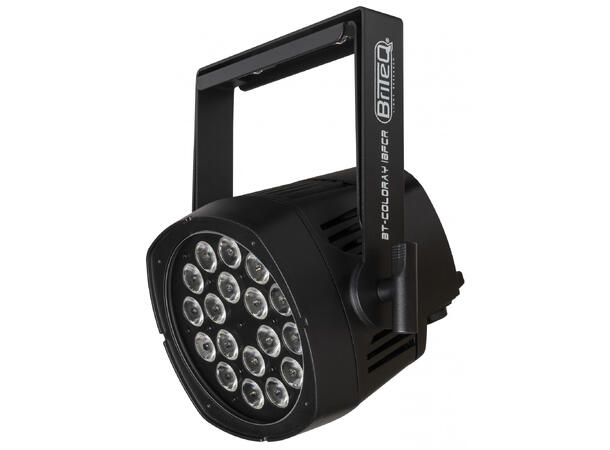 BRITEQ COLORAY 18FCR LED par, IP65 18 x 8W RGBW LED, 20°, RDM, 5-pin XLR