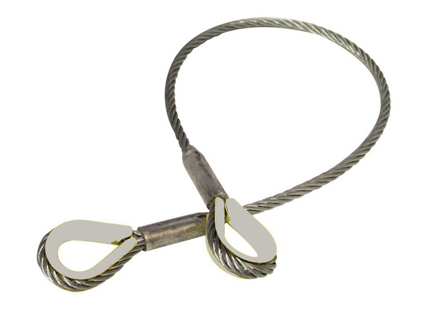 ELLER Stålwire WLL 1t, 8m 6x36 FE WS 1960N, NS-EN 13414 1-3