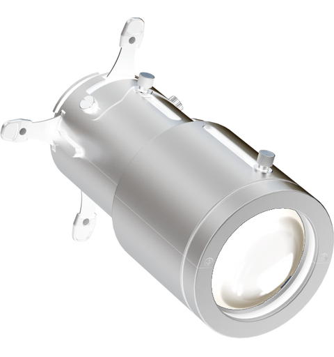 PROLIGHTS Profil-linse til EclDisplay 10 - 20°, 4 x Framing shutters, Hvit