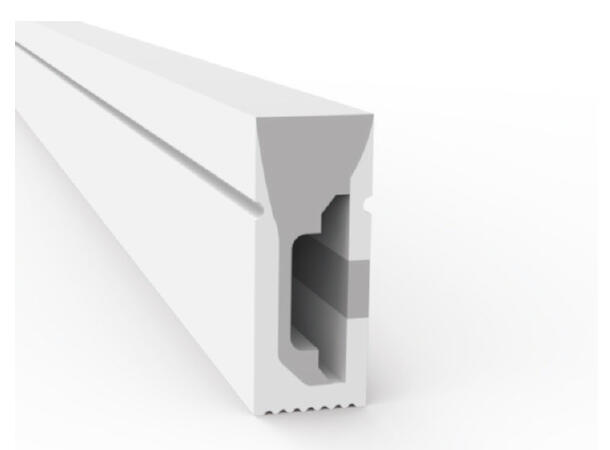 SBL Silikonprofil kit 4 x 10mm 5m, Komplett kit, Uten LED Strip, Hvit