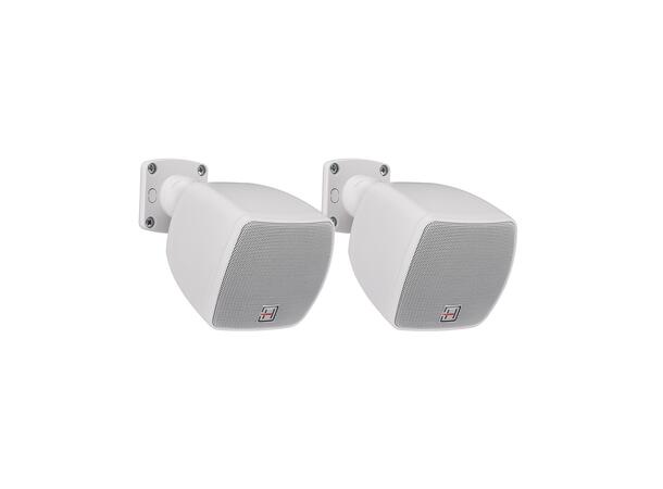 HELVIA DEKO-25TWH Miljøhøyttaler par 6W, 2.5", 100V, Hvit