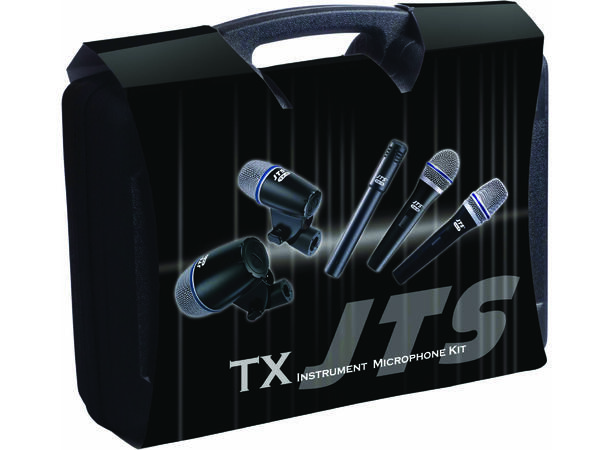 JTS TXB-5M1 Mikrofonsett TX-2x1 TX-6x4 og 4 stk. klamps