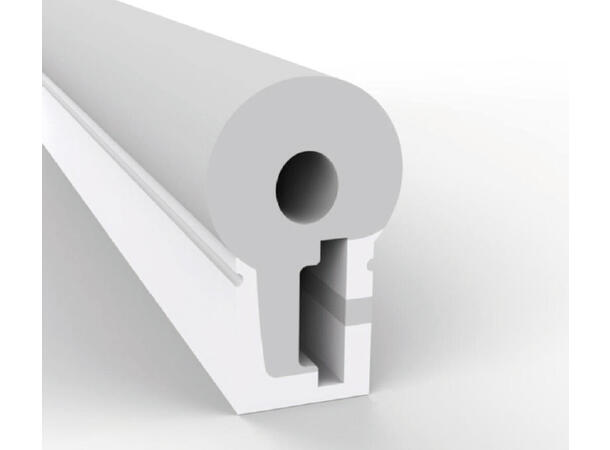 SBL Silikonprofil kit 10 x 23 x 13mm 5m, Komplett kit, Uten LED Strip, Hvit