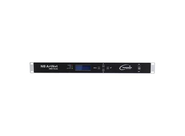 TRANSCENSION N8 MKII Art-net/DMX Node 6 x 3p/5p DMX out, 1 x 3p/5p DMX in