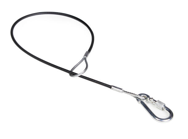 ADMIRAL Light-duty cable 60cm locked carabiner uncertified