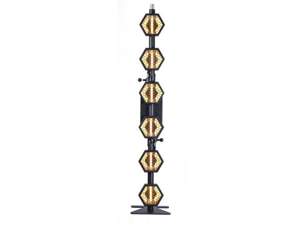 PORTMAN P2 EVO Retro Lamp 6xWW LED, RGBW Glow,1600 - 3200K, WDMX