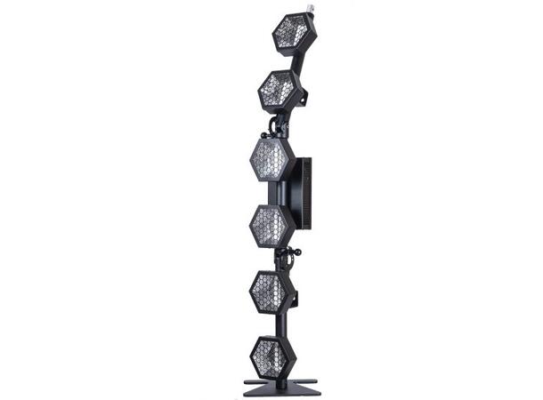 PORTMAN P2 EVO Retro Lamp 6xWW LED, RGBW Glow,1600 - 3200K, WDMX