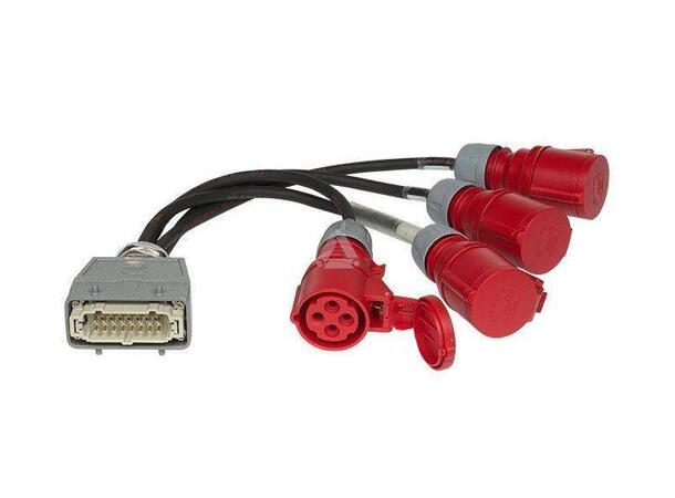 PROLYTE PLA-34-02 Harting til CEE 4 x CEE Hun rød, 1 x Harting 16