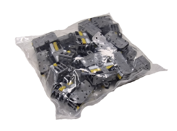 SBL Koblingsklemme 3x3 50 stk. black+yellow+white