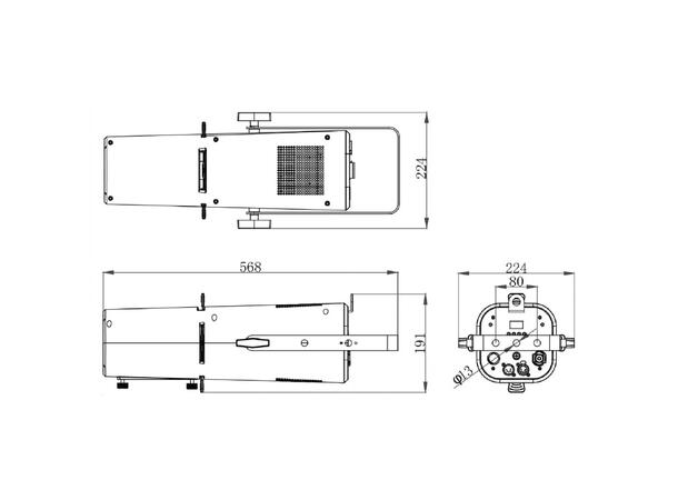 BRITEQ BT-Profile WW Profil 150W WW LED, 3200K, 25 - 50° Zoom