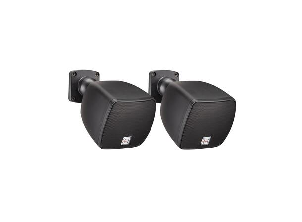 HELVIA DEKO-25BK Miljøhøyttaler par 30W, 2.5", 8O, Sort