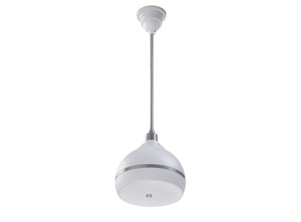 HELVIA GLOBE-410W Pendelhøyttaler 10W, 4.75", 70/100V, Hvit