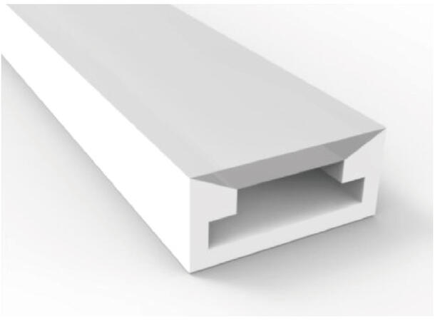 SBL Silikonprofil kit 5 x 11mm 5m, Komplett kit, Uten LED Strip, Hvit