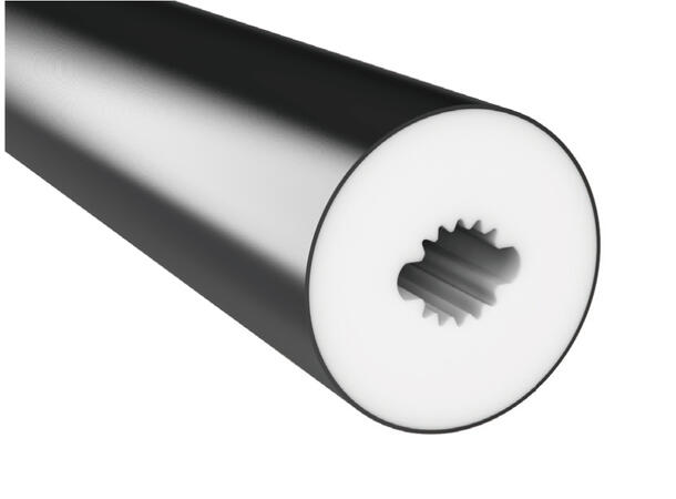 SBL Silikonprofil kit Ø22 5m, Komplett kit, Uten LED Strip, Sort