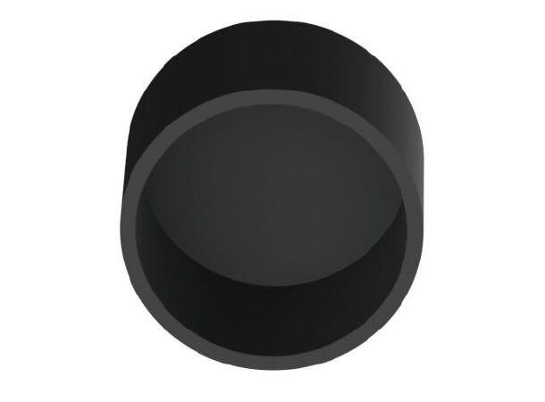 SBL Silikonprofil kit Ø22 5m, Komplett kit, Uten LED Strip, Sort