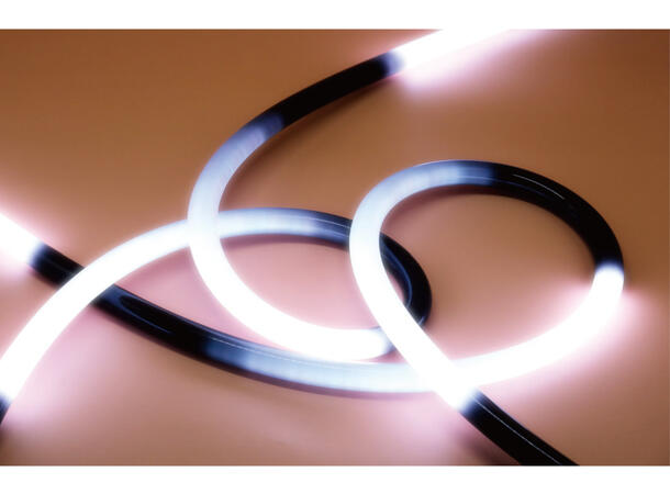 SBL Silikonprofil kit Ø22 5m, Komplett kit, Uten LED Strip, Sort