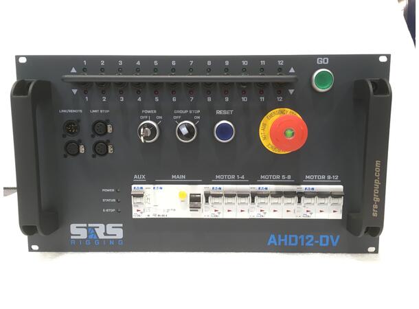 SRS AHD12-DV motorstyring DC, 12ch 6U, 400V 63A inn,  3 x Socapex+Link 