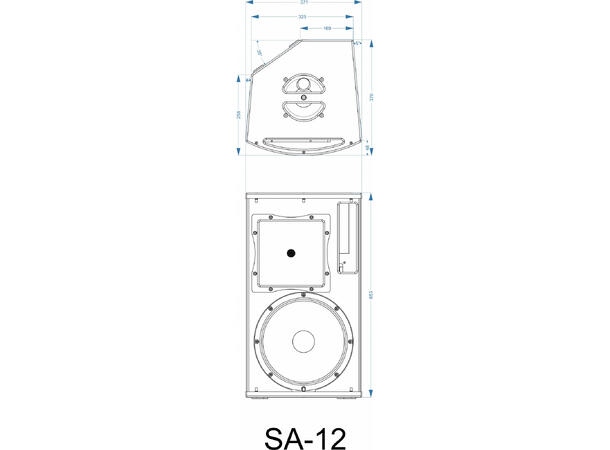 SYNQ SA-12 Aktiv høyttaler 12", 650W RMS, DSP
