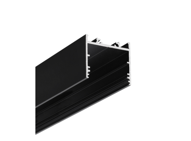 TOPMET Aluprofil VARIO30-02 33,4x29,6mm 2m, ACDE-9/TY 2000 bl, Sort