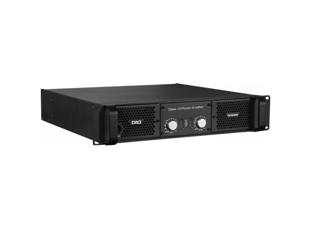 DAD DP8002 Forsterker 2 x2500 @ 4ohm Bridge mode 5000W @ 8Ohm
