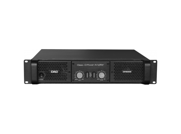 DAD DP8002 Forsterker 2 x2500 @ 4ohm Bridge mode 5000W @ 8Ohm