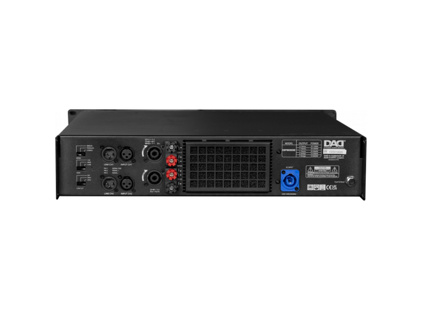 DAD DP8002 Forsterker 2 x2500 @ 4ohm Bridge mode 5000W @ 8Ohm